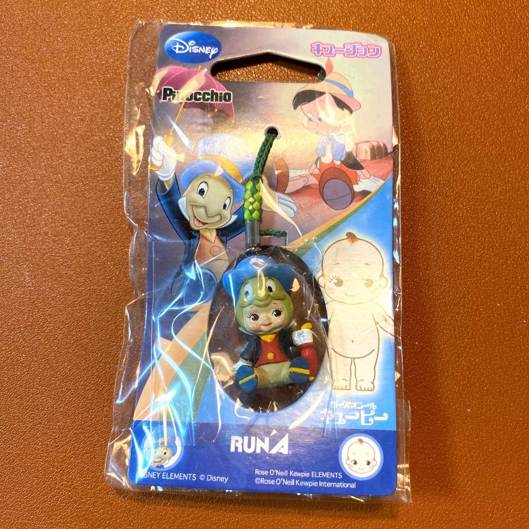 キュージョン ピノキオジミニークリケット&キューピーコラボ 根付け