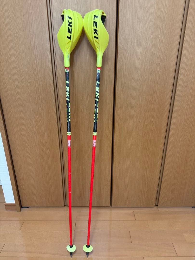 送料込み LEKI ワールドカップ レーシング VENOM 115cm カーボン レキポール 銀嶺