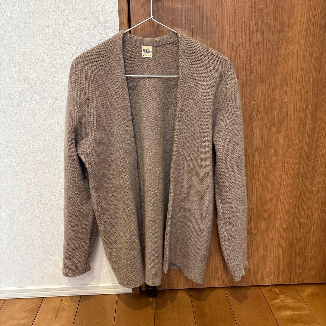 Ron Heamanベージュ カシミヤカーディガン Ron Herman（ロンハーマン） メンズ カシミヤ オーバーサイズ