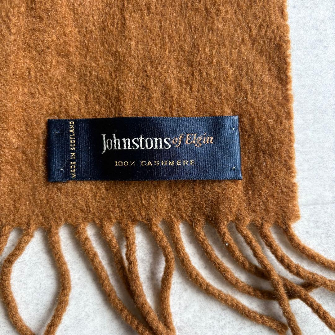 Johnstons of Elgin カシミヤ スコットランド製 マフラー - メルカリ