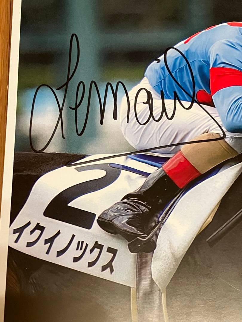 イクイノックス 2021 メイクデビュー ルメール騎手直筆サイン 鬣 一本