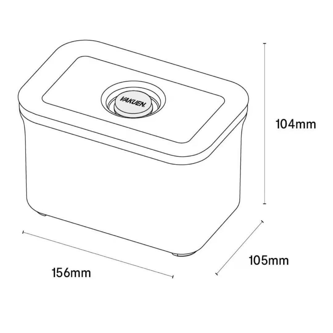 VAKUEN バクエン　真空保存容器　1.0L×2個　2.0L×2個　合計４個