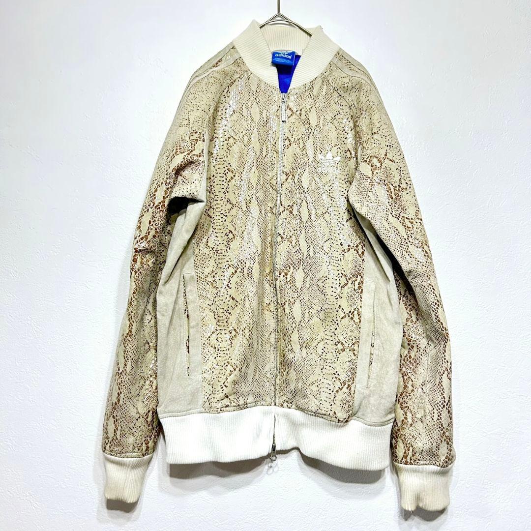 専用　adidas 本革 ピッグレザー 蛇柄 パイソン柄 レザーブルゾン 楽天市場】蛇革 パイソン メンズ レザージャケット 本革 ステンカラー
