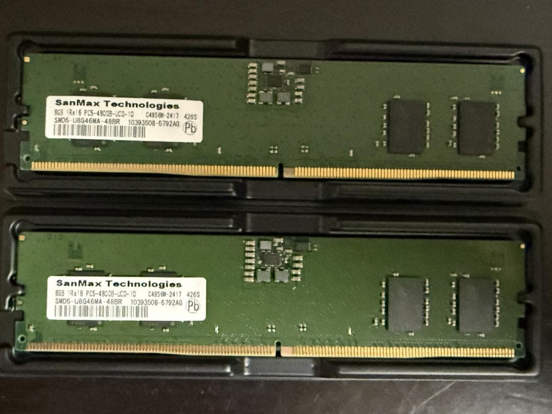SanMax DDR5-4800 8GB×2枚（16GB）① - メルカリ