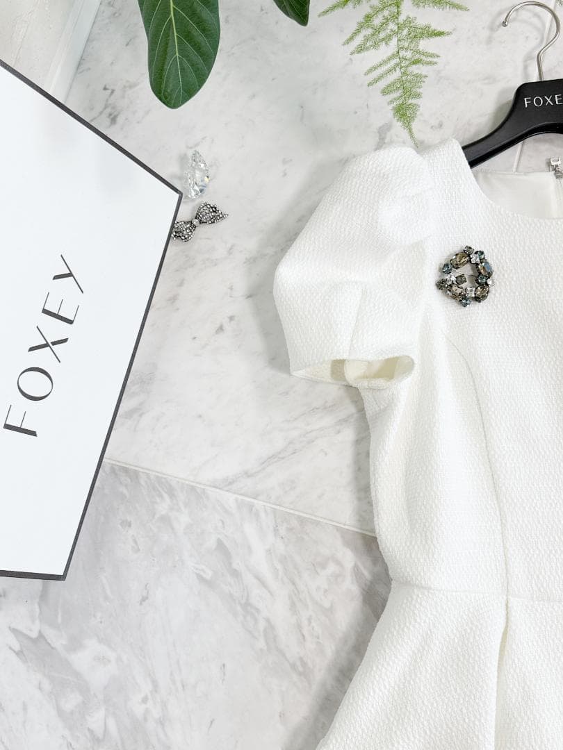 未使用☆FOXEY/フォクシー デイジーリン コクーンスリーブドレス 42