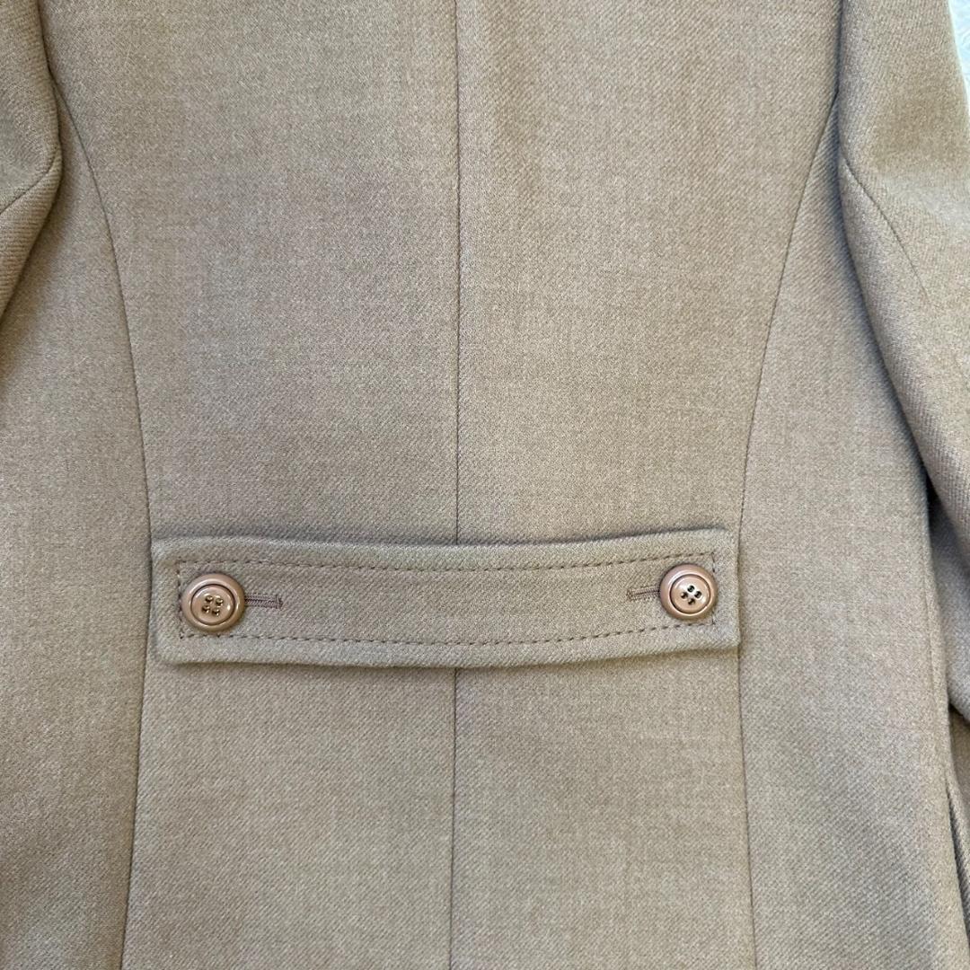 スヌコさん専用《 ラピーヌブランシュ 》ロングコート　ネックファー 9号 ウール