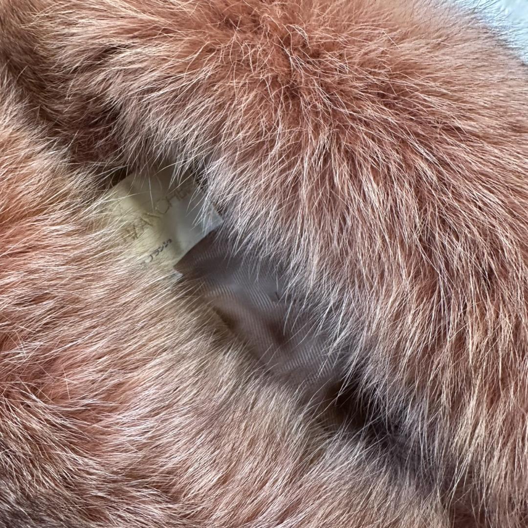 スヌコさん専用《 ラピーヌブランシュ 》ロングコート　ネックファー 9号 ウール