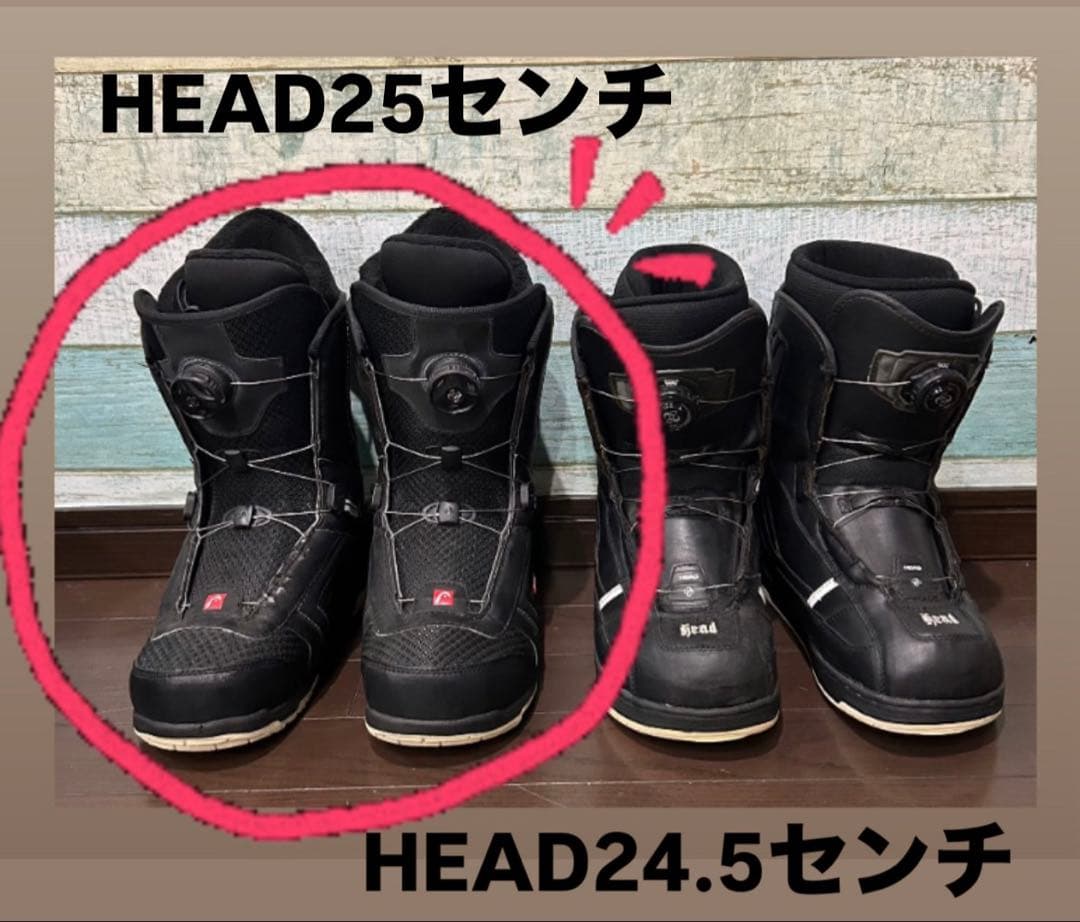 HEAD スノーボード　ダイヤル式ブーツ　25センチ　メンズ　レディース HEAD（ヘッド） スノーボード ブーツ BOA メンズ レディース QUEEN LYT