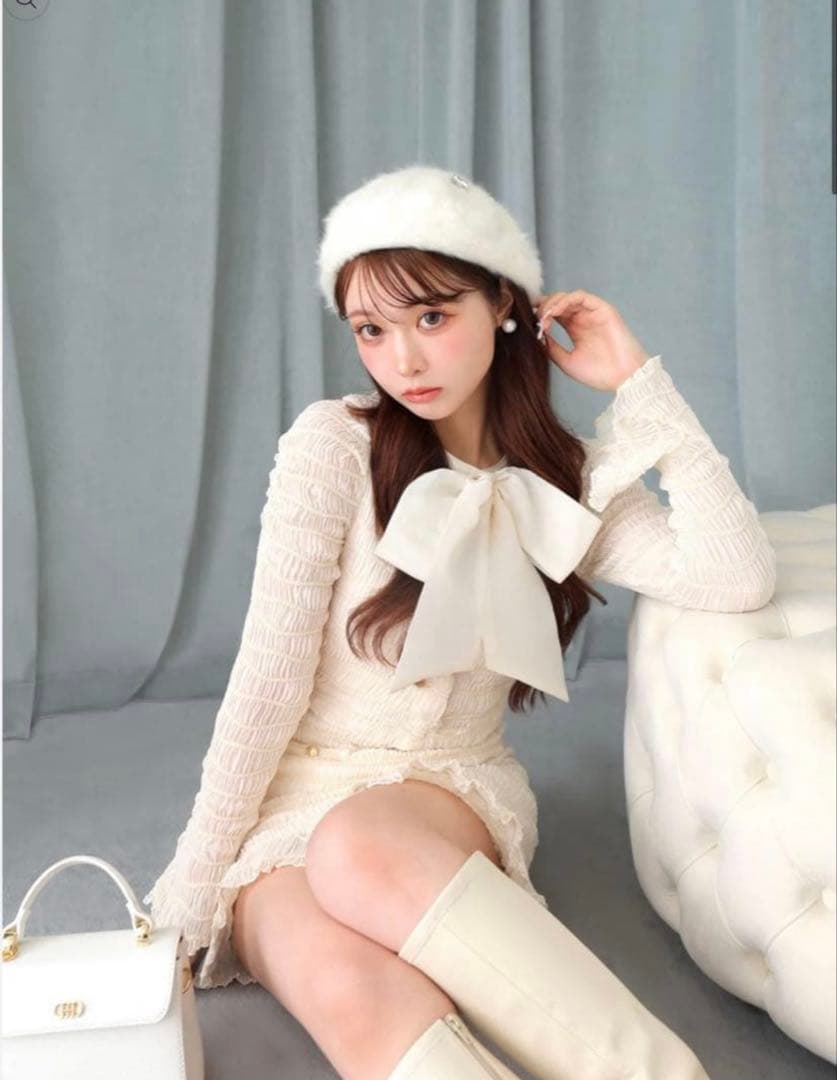 Mmeeme ribbon shirring minionepiece エムエメ - メルカリ