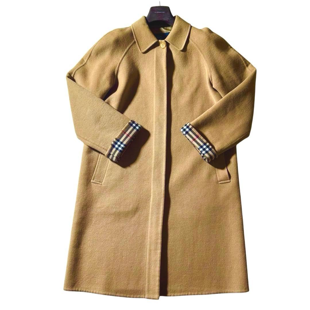 美品✨バーバリー カシミヤ ダブルフェイス ノバチェック コート 40