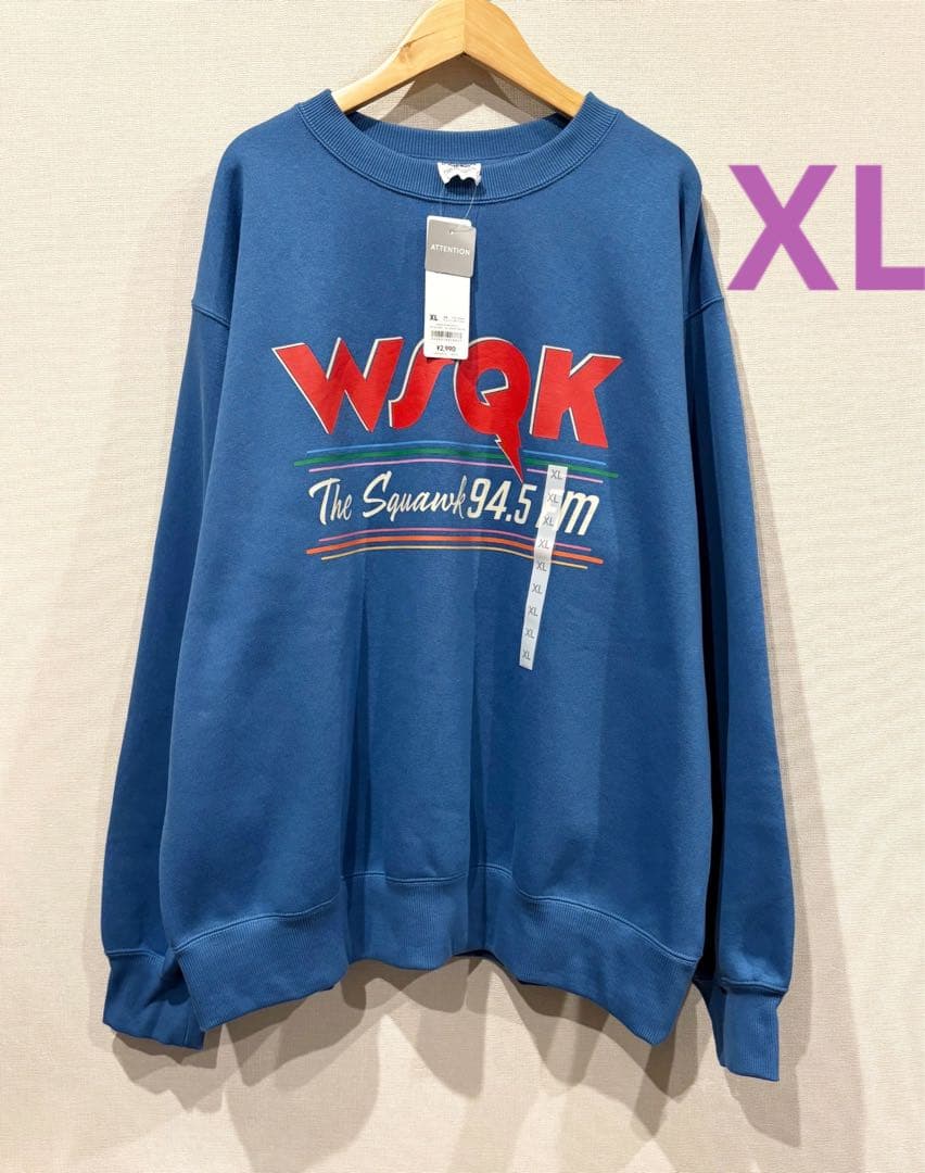 GUストレンジャーシングスWSQKトレーナーXLサイズブルー 新品 ジーユー