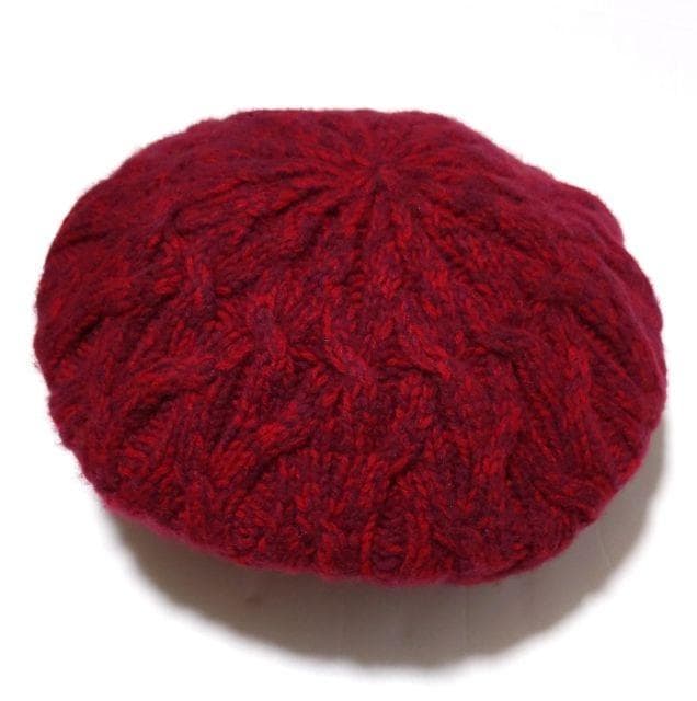 美品☆ヘレンカミンスキー☆GARDENIA カシミヤ100 帽子 レッド レア