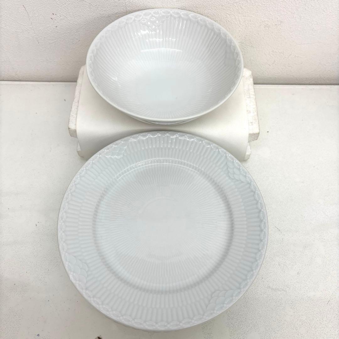 ロイヤルコペンハーゲン ホワイトフルーテッド ディッシュ皿 5枚