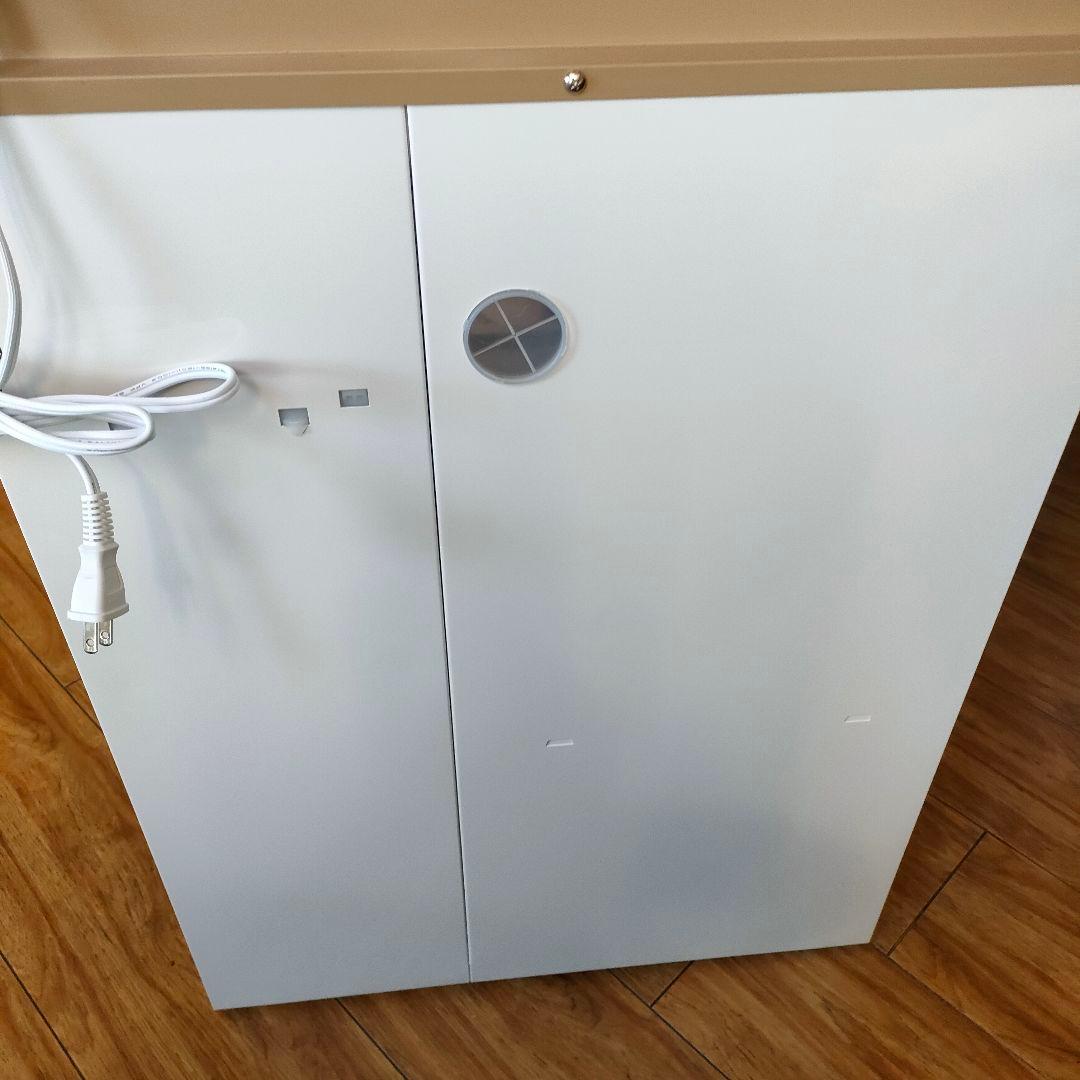 美品 MK精工 米びつ付きレンジ台 SK-11757 ホワイト 米びつ エムケー