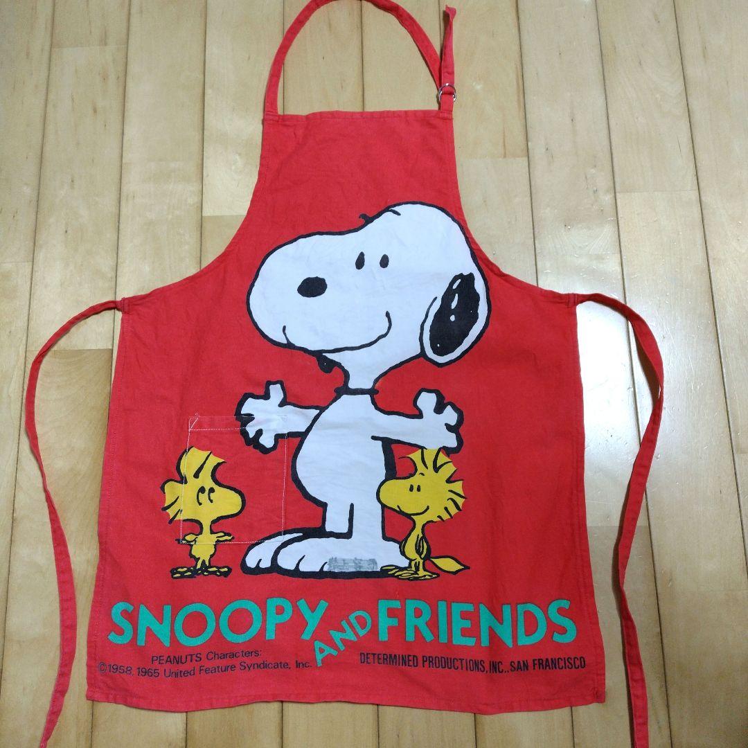 スヌーピー レトロ ヴィンテージ エプロン - メルカリ