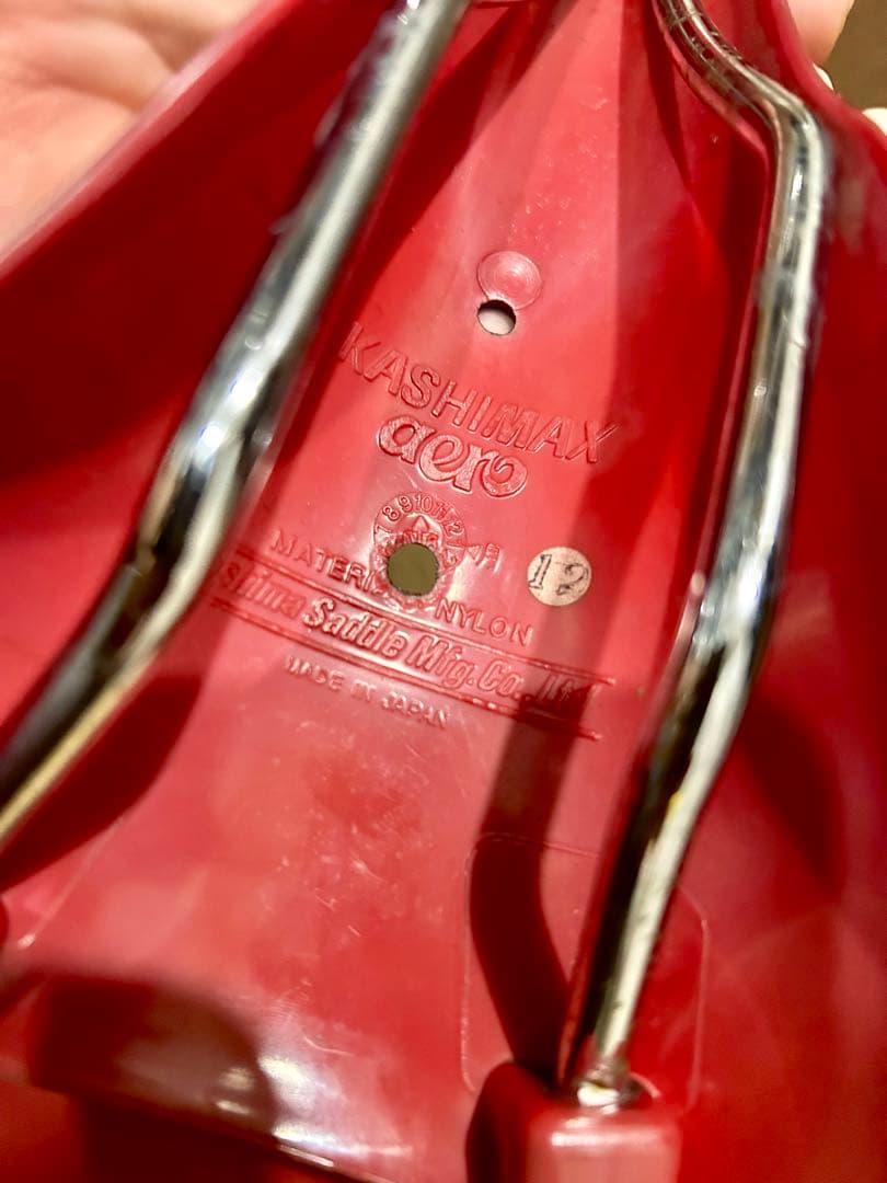 ◇KASHIMAX サドル日本製高級感ある◇ワインレッド/バーガンディ重量257