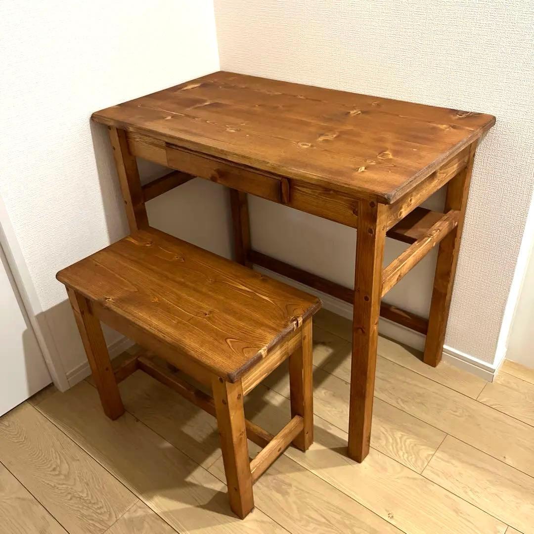 デスクとベンチの2点セット デスクとベンチの2点セット デスクとベンチの2点セット デスクと