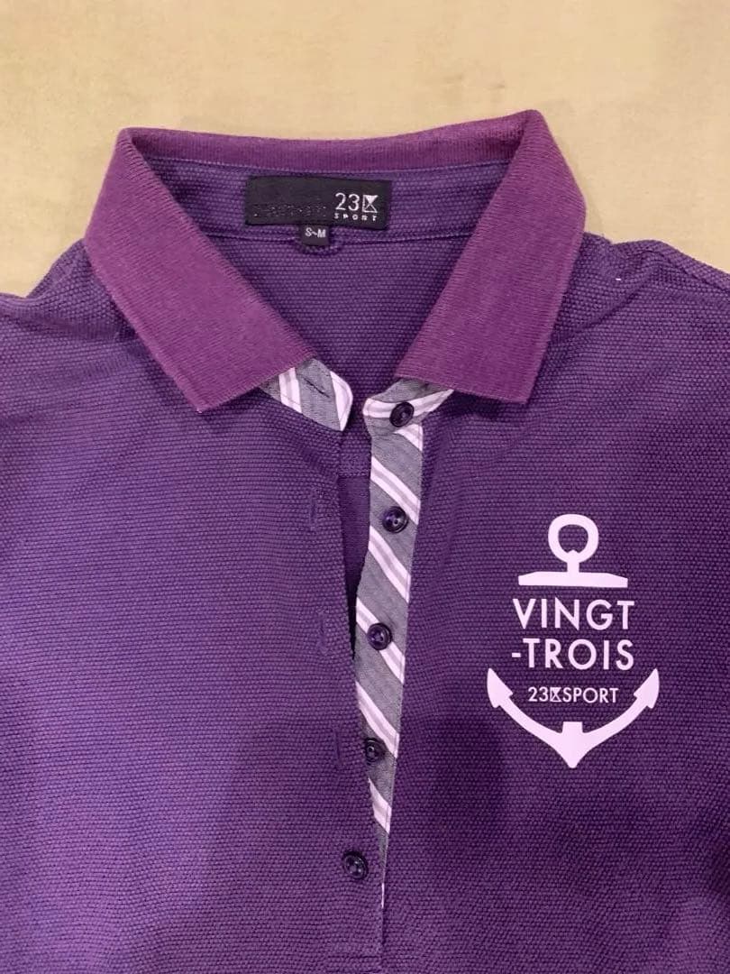 23ゴルフ ワンピース 23Fondation 半袖 ゴルフワンピース ネイビー 23