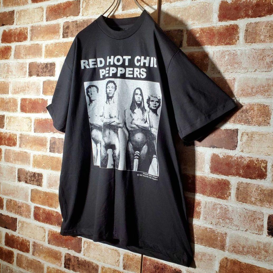 USA製】レッチリ Tシャツ 裸 両面プリント デカロゴ XL バイカラー