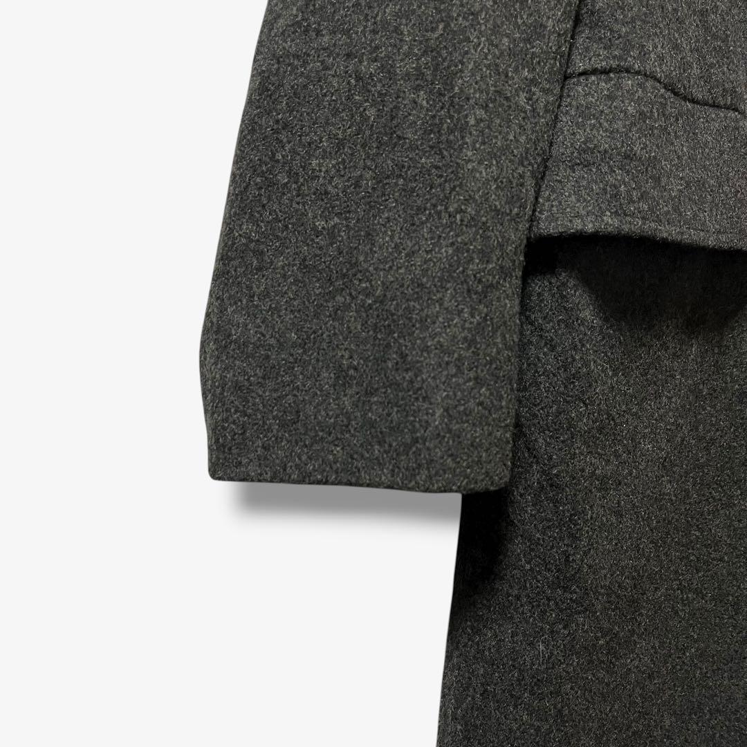 y111625 ロンドンフォグ チェスターコート USA製 ウール チャコール