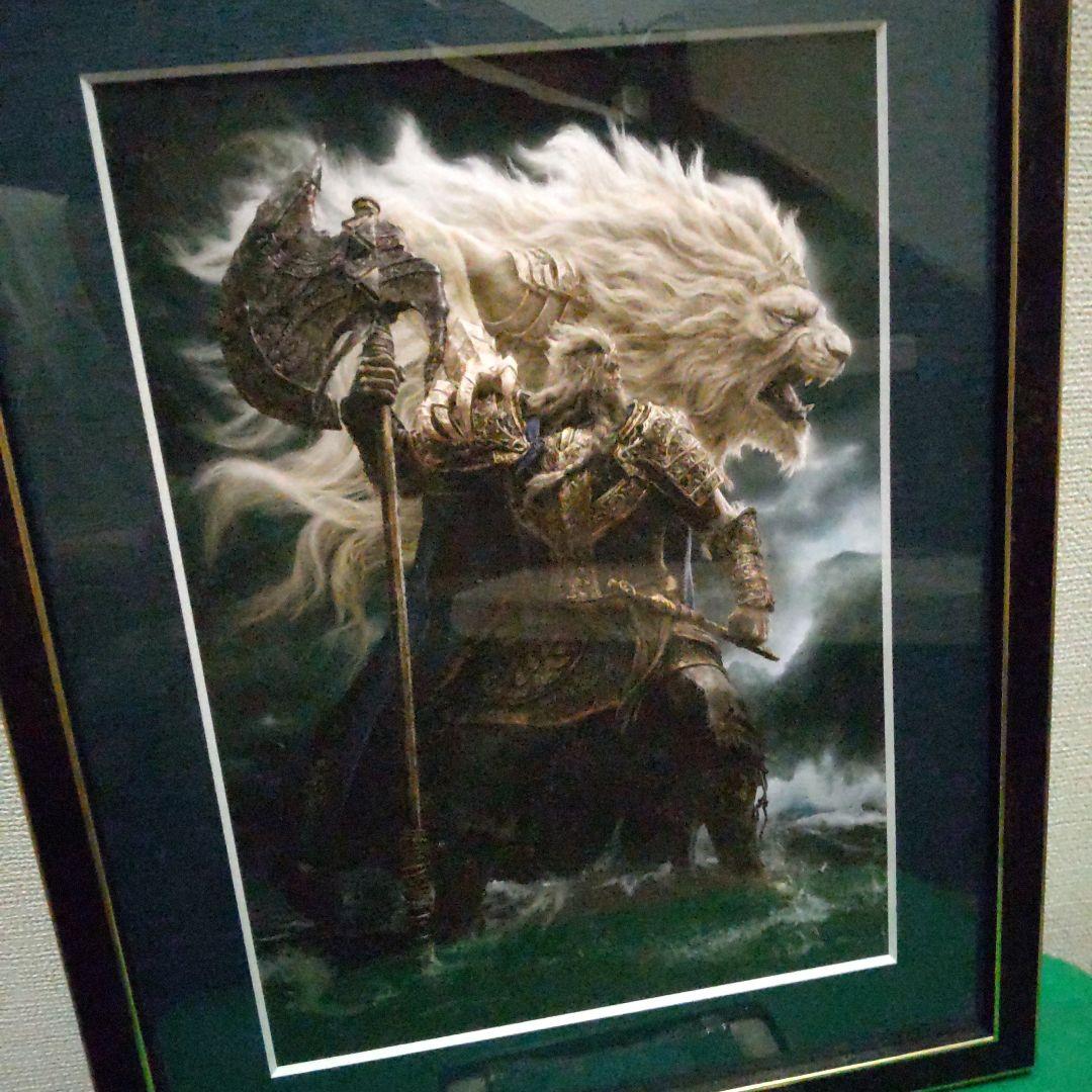 ELDEN RING ART BOOK ebten特典　ゴッドフレイ絵画 エルデンリング』アートブックのエビテンDX特典となる額装入り高精彩