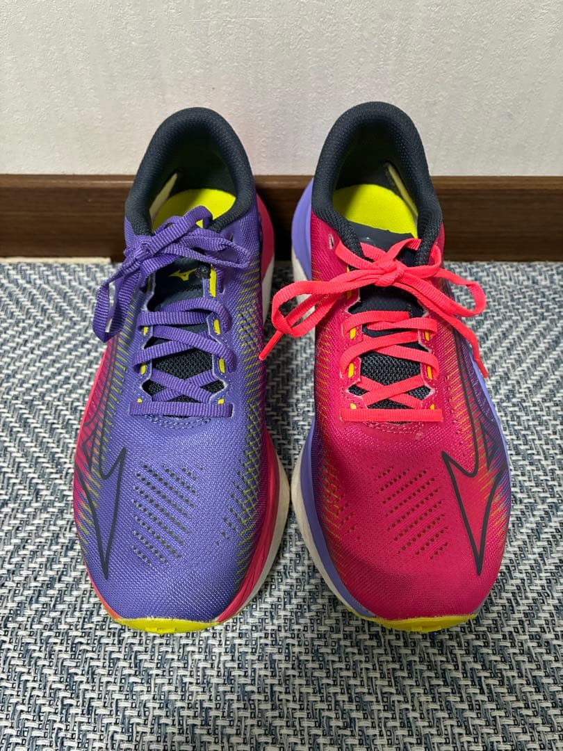 【極美品】ミズノ ウェーブリベリオンプロ 23.0cm（使用5km未満）