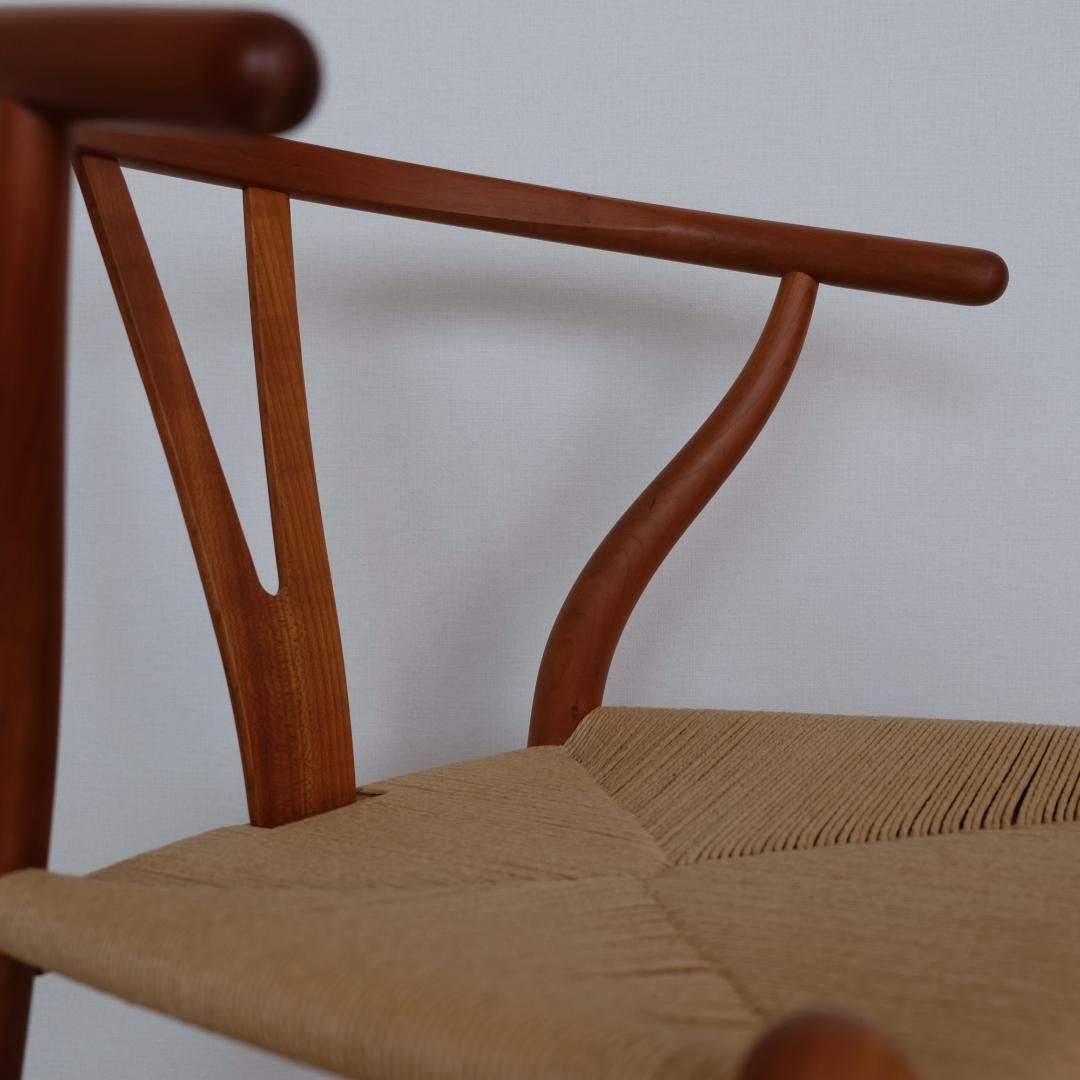 希少｜美品】ヴィンテージ CH24（Yチェア）チェリーオイル仕上②