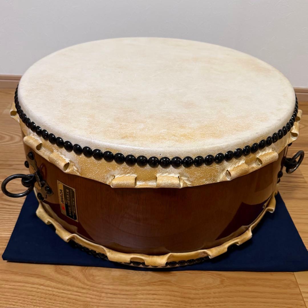 たつ様専用]平太鼓（川田太鼓）ケースつき（浅野太鼓製） かつぎ桶胴太鼓