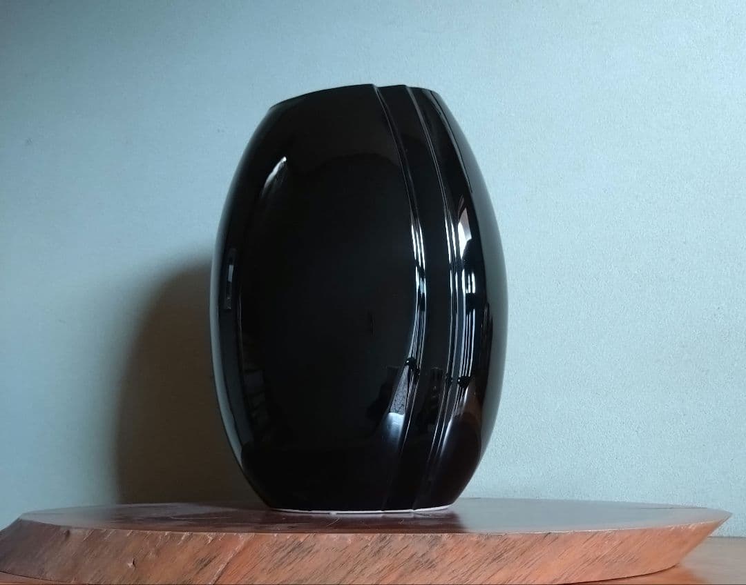 花瓶 藤森兼明 アールデコテイスト ブラック ポストモダン 黒 フラワーベース
