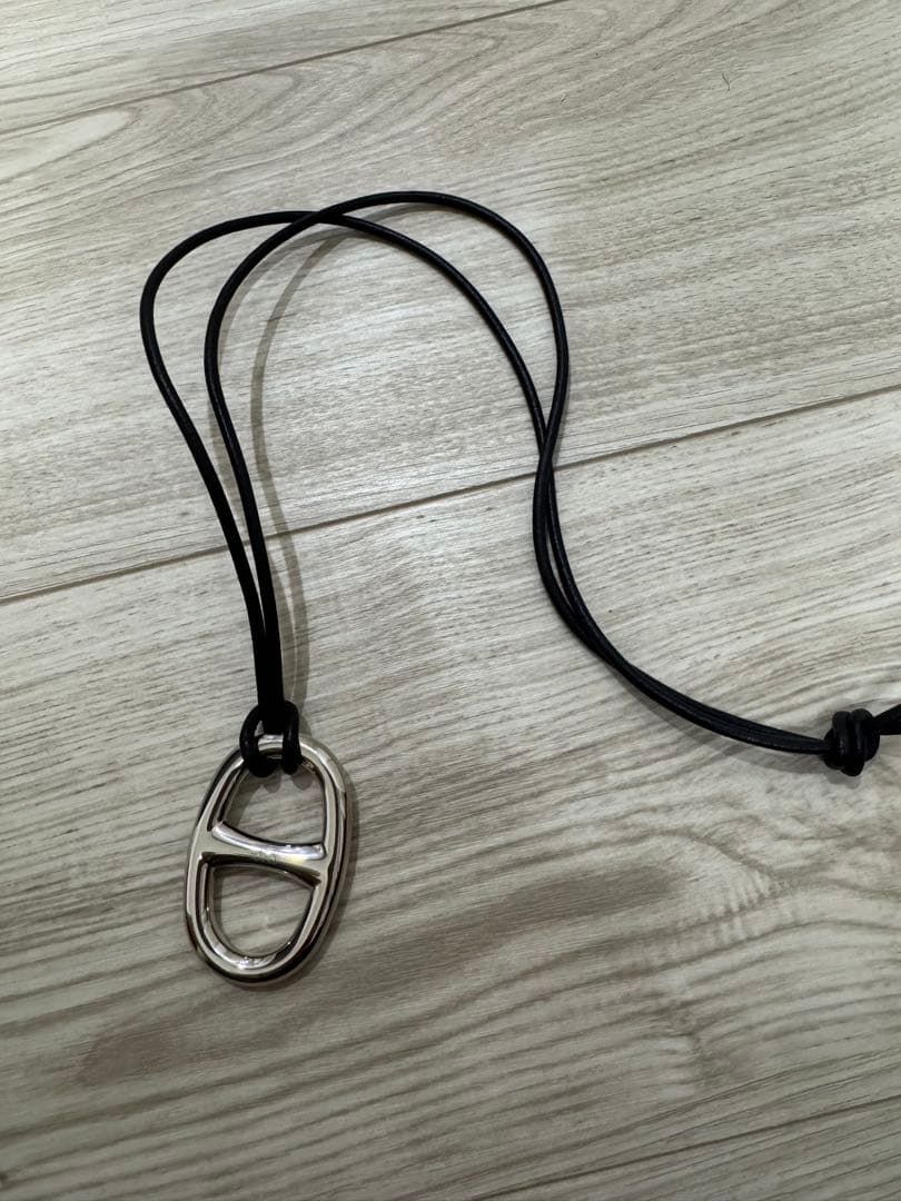 新品未使用】 エルメス スカーフリング シェーヌダンクル シルバー 本