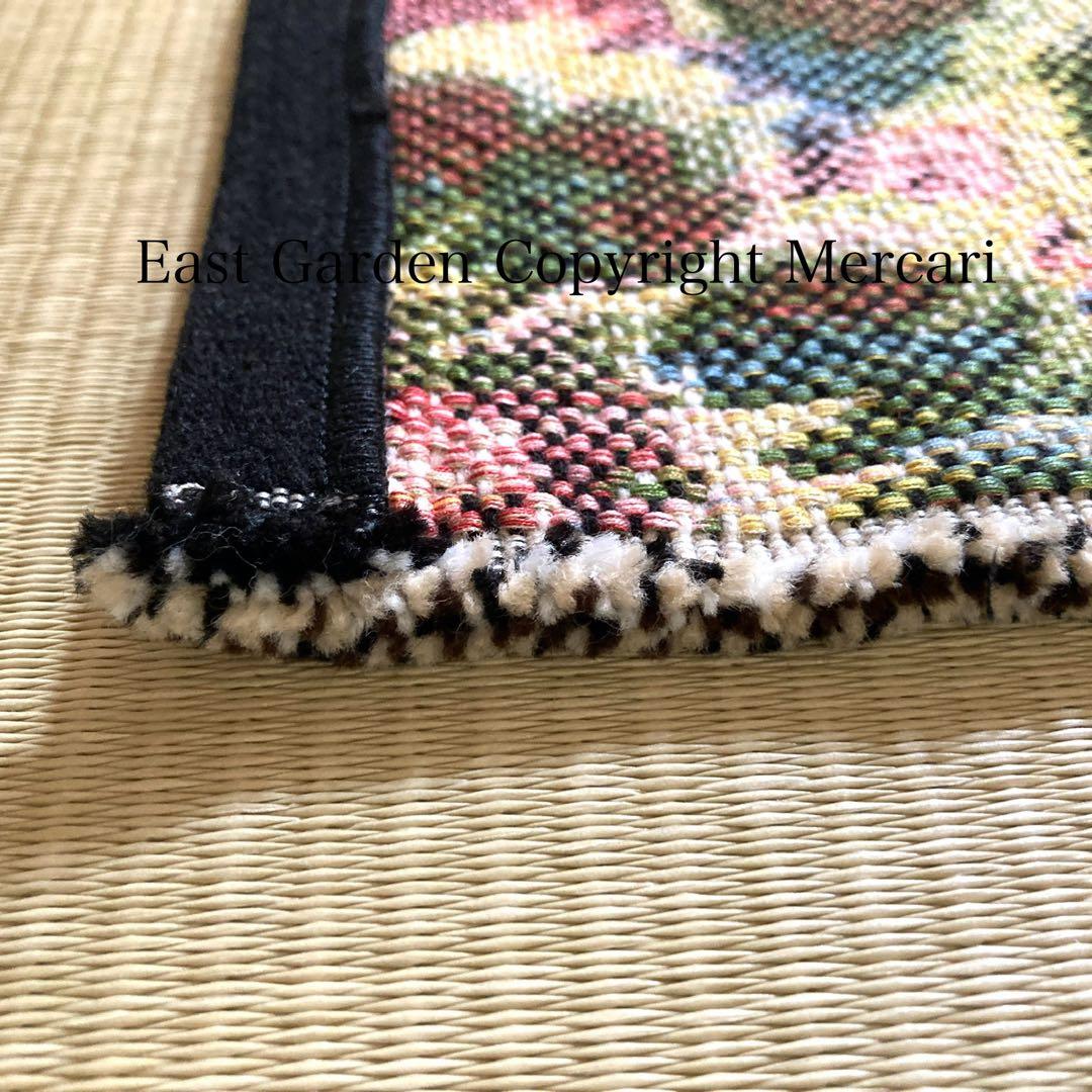 極美品】 MIHO イタリア製 花鳥柄 ラグマット 201.5×137cm - メルカリ