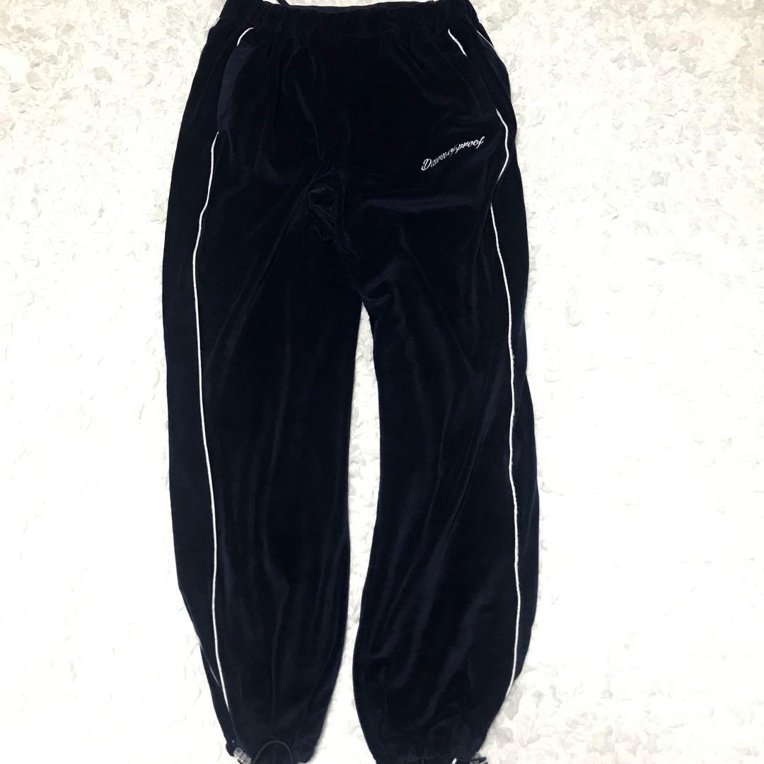 dawn of proof ロサンゼルス ベロア セットアップ 紺 XL