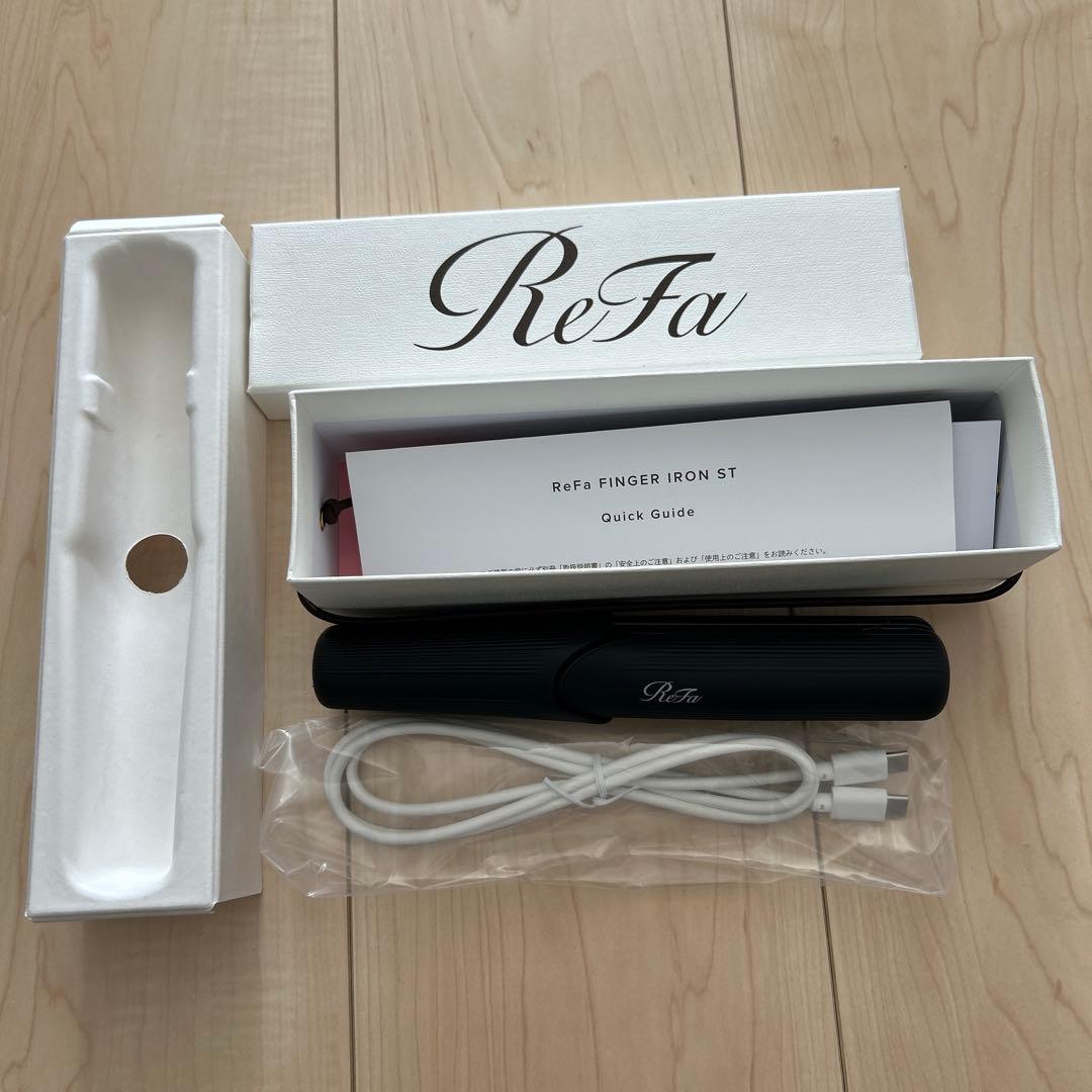 ReFa FINGER IRON ST ブラック MTG ReFa Finger Iron ST Cordless Hair Straightener REAS03A Black