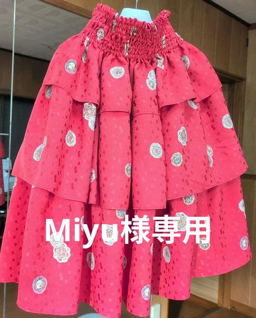 パウスカート（着物の小紋をリメイク）パウケース付き パウスカート（着物の小紋をリメイク）専用袋付き - メルカリ