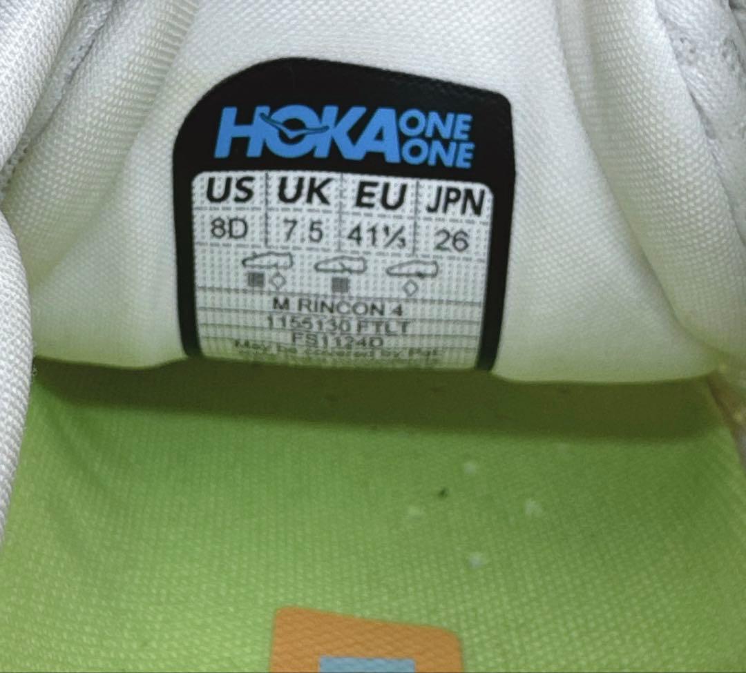 超美品 HOKA RINCON 4 ホカ リンコン4 26.0cm 軽量 厚底
