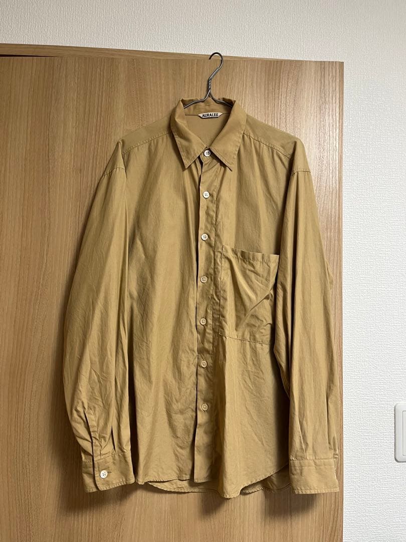 AURALEE 長袖シャツ/1/A7AS03TN ベージュ - メルカリ