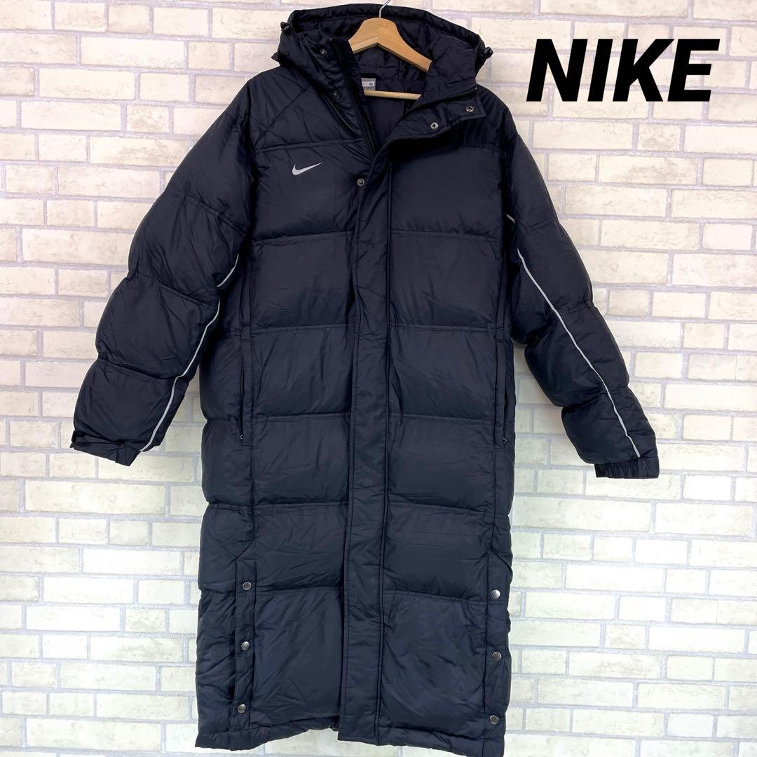 NIKE ナイキ ベンチコート ロング ダウンコート ブラック Mサイズ
