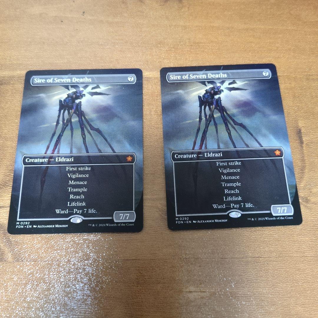 七つの死の種父　ショーケース英語2枚セット 七つの死の種父 ショーケース英語2枚セット 七つの死の