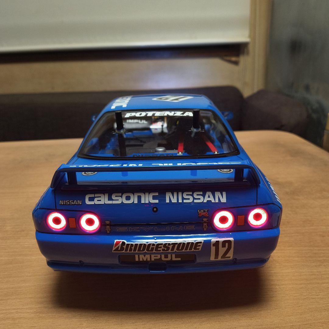 タミヤ スカイラインボディ（ホイール、タイヤ、LED付き）の