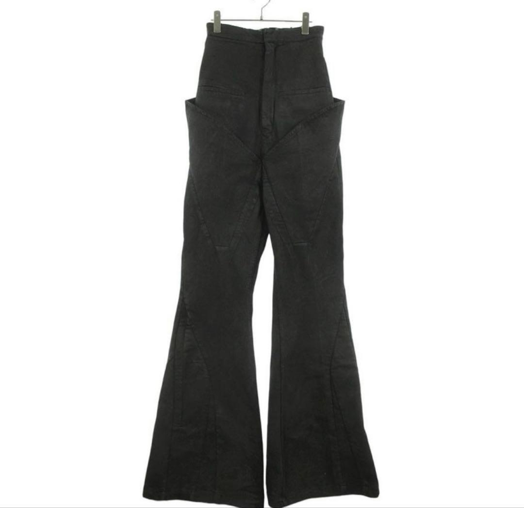 みらいですRick Owens/ブーツカットコーティングロングパンツ みらいです様 専用Rick Owens/ブーツカットコーティングロングパンツ