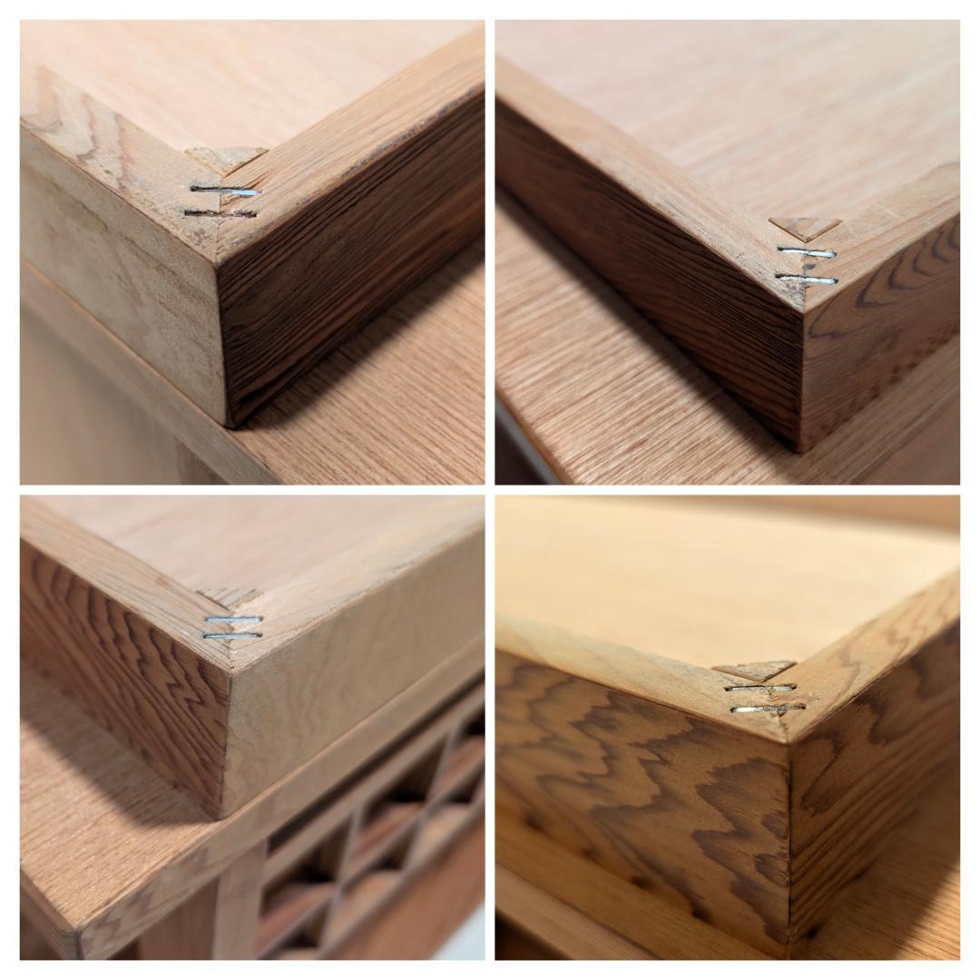 USED 屋久杉 飾り棚 キャビネット 置床 大川家具 ジャパニーズモダン 希少