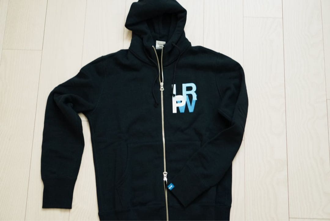 新品】ループウィラー L.P.R.W. 吊り編みフルジップフーディ ネイビー