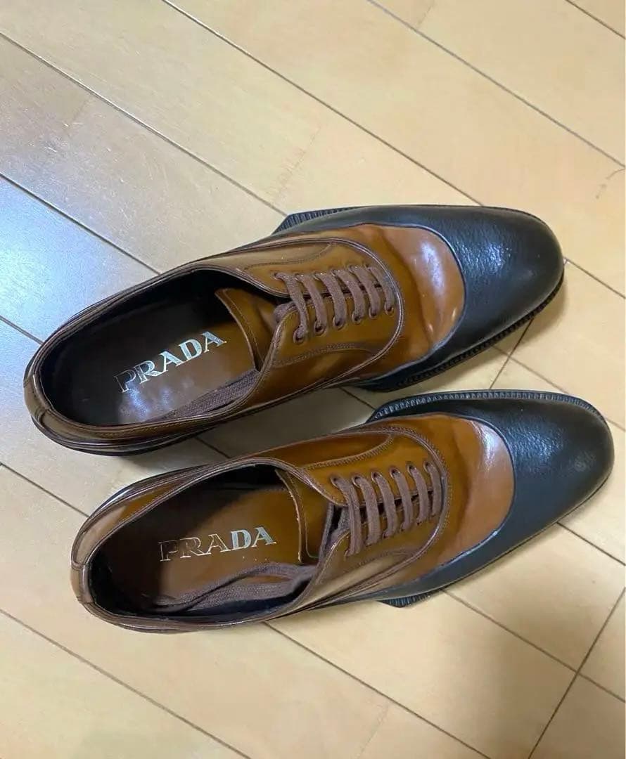 名作 プラダ 2012AWラバーソール ドレスシューズ サイズ6 - メルカリ