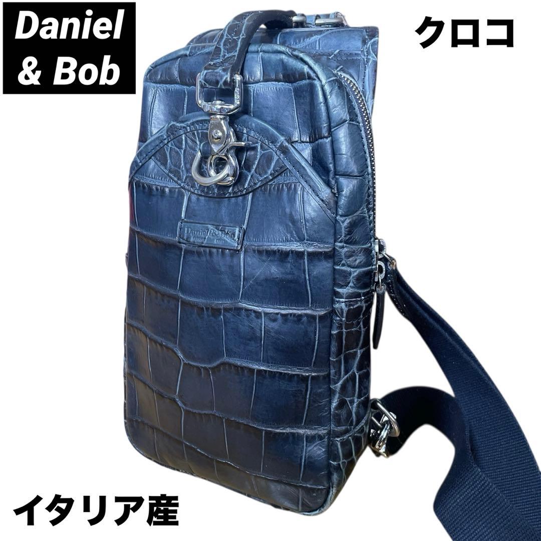 【美品】Daniel&Bob ダニエルアンドボブ ボディバック クロコ 本革 Daniel & Bob（ダニエル アンド ボブ） ボディバッグ ACCOPIATO
