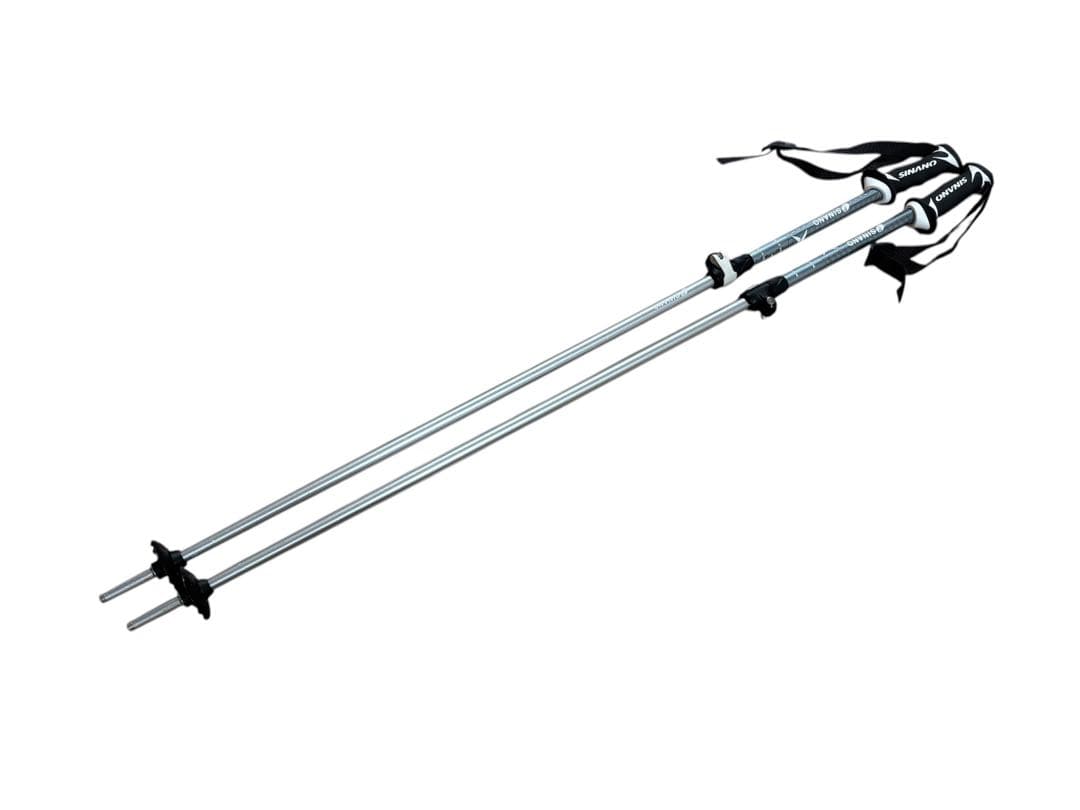 ★美品★お洒落　シナノ　スキーポール ストック 収縮ポール　調整可能 楽天市場】シナノ ストック サイズ調整式 アルミ スキーポール SINANO