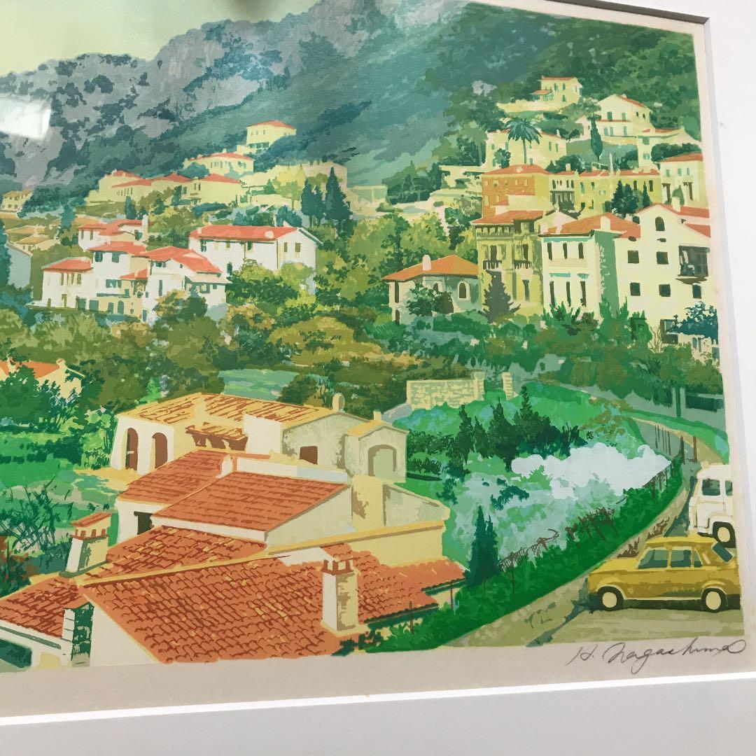 長嶋 玄文 シルクスクリーン 出会いの街 額付き - メルカリ