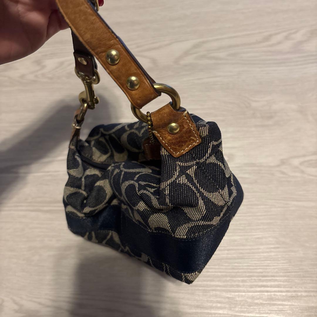 コーチ ハンドバッグ F40757 ネイビー/ベージュ ファッション レディース