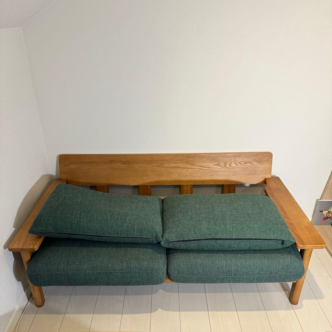 unico ウニコ KIRP キルプ カバーリングソファ 2シーター 緑 - メルカリ