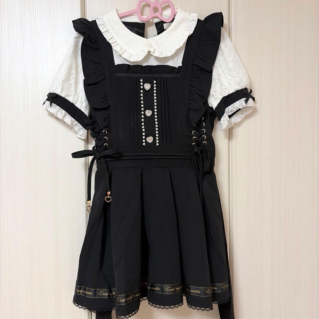 LIZLISA バックカシュクールセットアップ ブラック - メルカリ