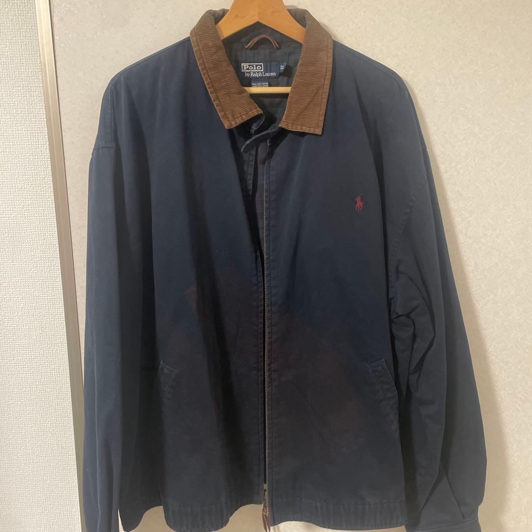 Polo by Ralph Lauren ネイビー ジャケット XL Polo Ralph Lauren Jacket Coat Navy Blue XXL Full Zip Cotton 2XL